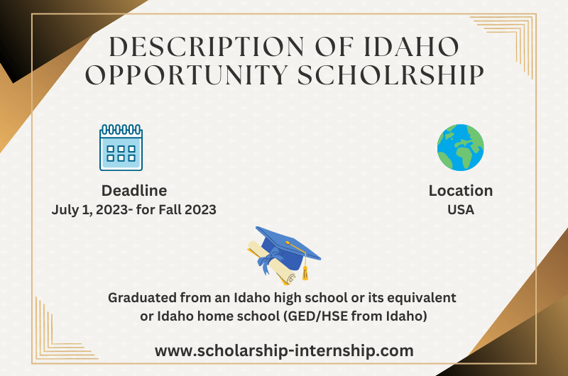Description of Idaho scholarships for adults