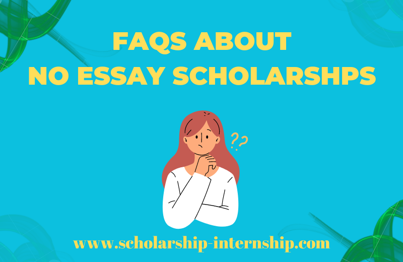 no essay scholarship opportunities