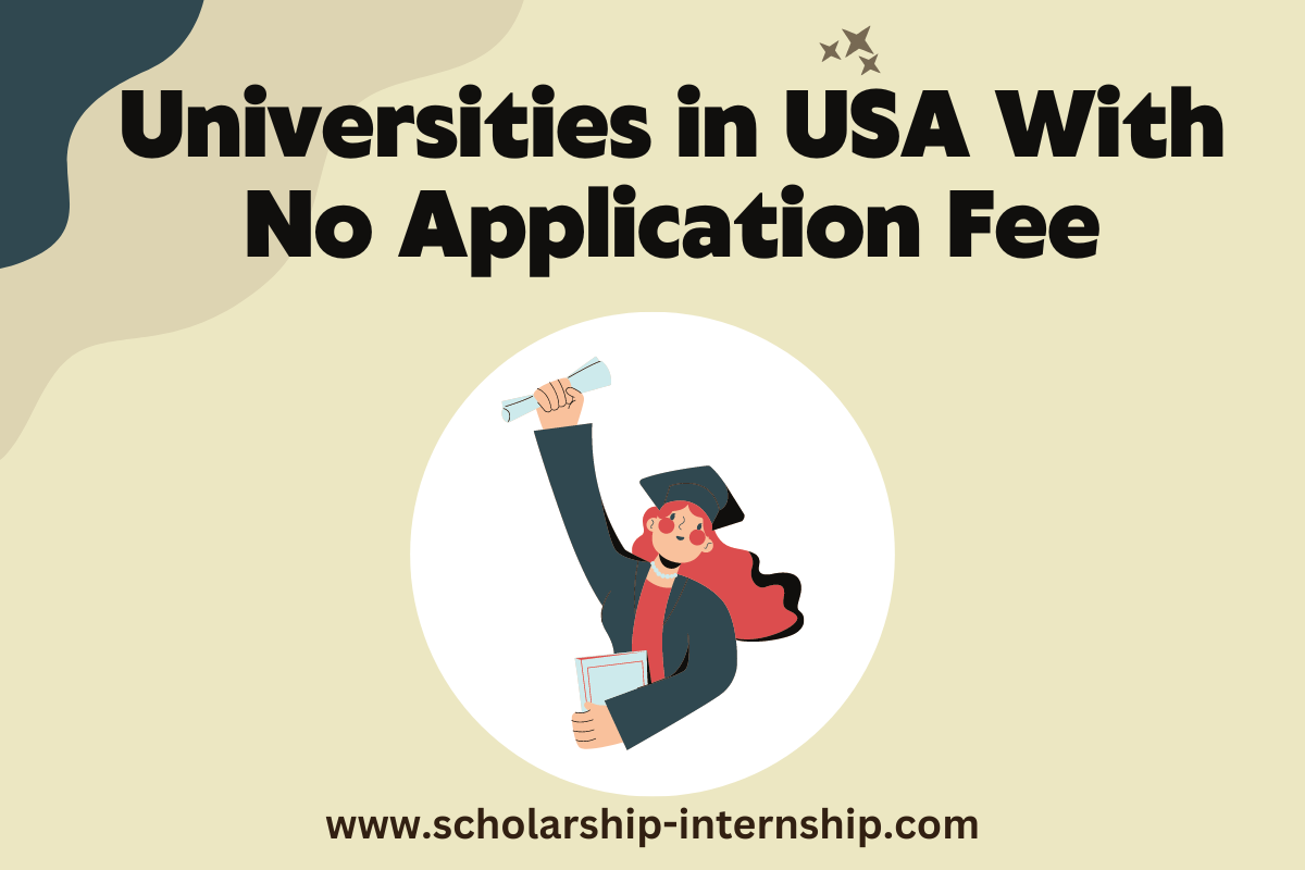 universities in USA without application fee