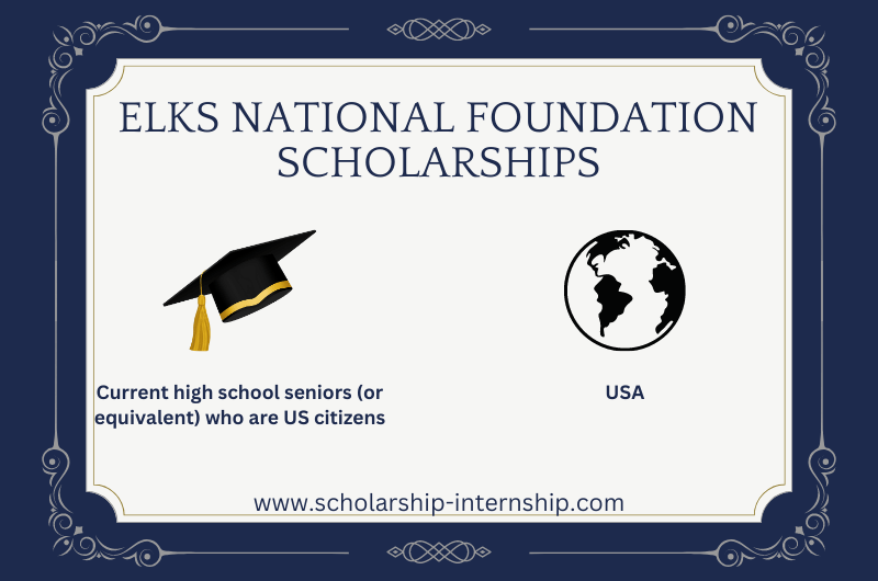 Elks National Foundation Scholarships 2024 USA