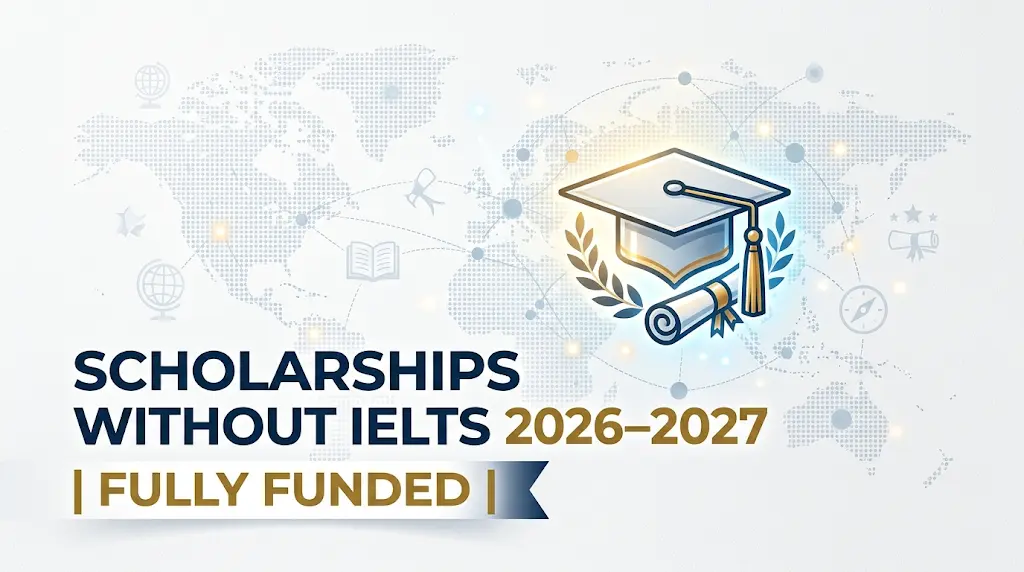 scholarships without IELTS 2026